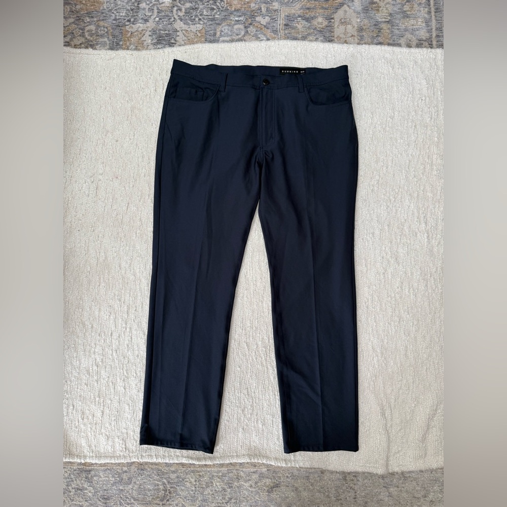 $118 Dunning Golf Player Fit 5-Pocket Pants In Navy Size 38 X 30
